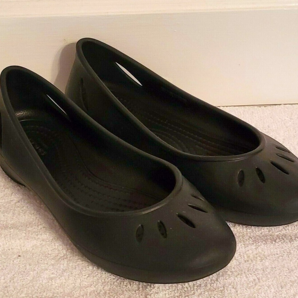 CROCS | Kelli | Black, Sz 7 | Women Flats |